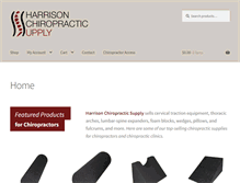 Tablet Screenshot of harrisonchirosupply.com